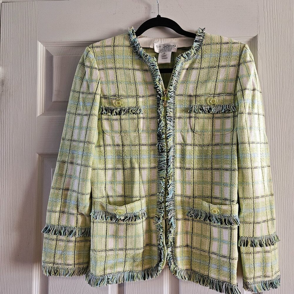 St. John Collection by Marie Gray Knit Blazer (Size 6)